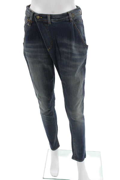 R13 Womens Dark Blue High Rise Tapered Ankle Jeans Size 26