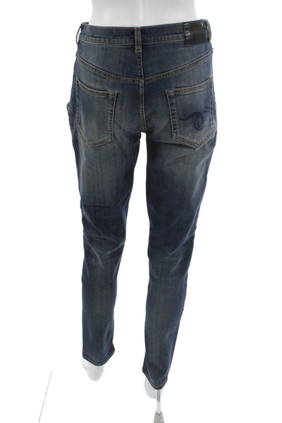 R13 Womens Dark Blue High Rise Tapered Ankle Jeans Size 26