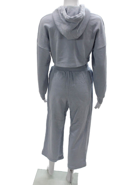 The Fifth Label Women Pullover Hoodie Light Blue 100% Cotton Size XS