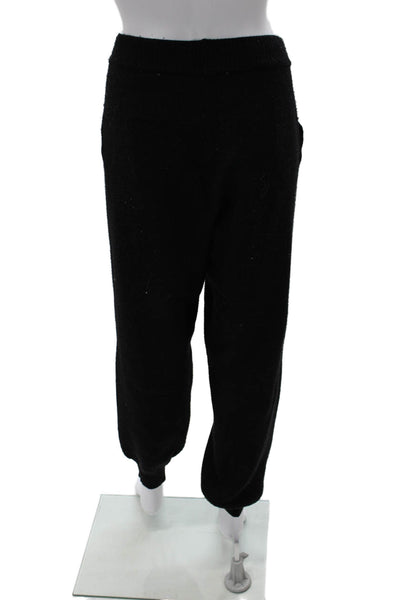 Zara Unisex Pullover Black Crewneck Long Sleeve Drawstring Size S