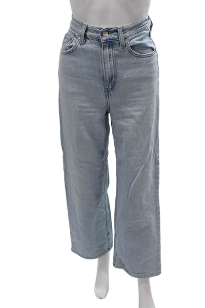 Levi's Unisex Light Blue High Rise Wide-Leg Jeans Size 24