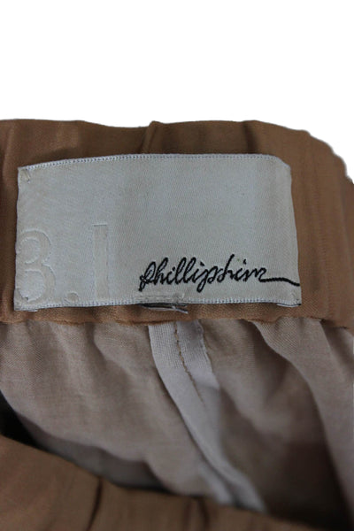 3.1 Phillip Lim Unisex Ankle Dress Pants Brown Size M
