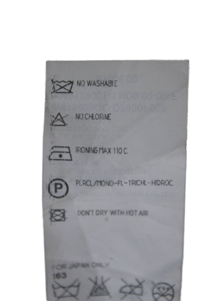 Valentino Women Black Polka Dot Pencil Skirt Wool Blend Short Size 10