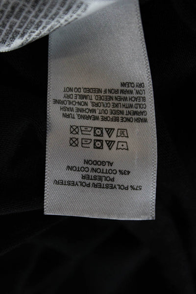 Lucky Brand Mens Black Long Sleeve T-Shirt Poly Cotton Size M
