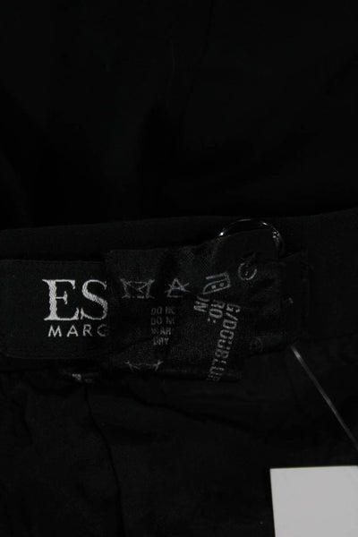 Escada Womens Straight Pencil Skirt Black Cotton Solid Size 38