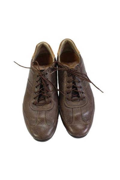 Cole Haan Womens Leather Paneled Detail Casual Sneakers Brown Size 6