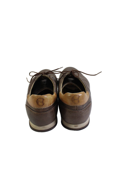 Cole Haan Womens Leather Paneled Detail Casual Sneakers Brown Size 6