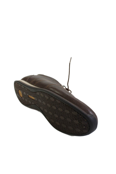 Cole Haan Womens Leather Paneled Detail Casual Sneakers Brown Size 6