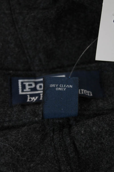 Polo Ralph Lauren Mens Dress Pants Dark Gray Wool Blend Size S
