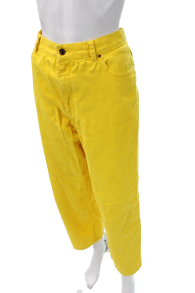 Lauren Ralph Lauren Women Cropped Yellow Pants Size 12