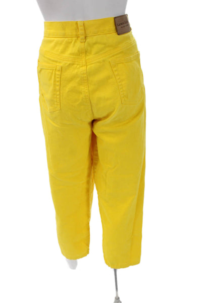 Lauren Ralph Lauren Women Cropped Yellow Pants Size 12