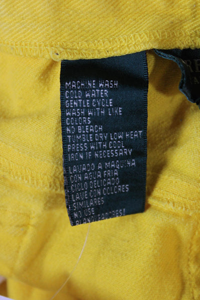 Lauren Ralph Lauren Women Cropped Yellow Pants Size 12