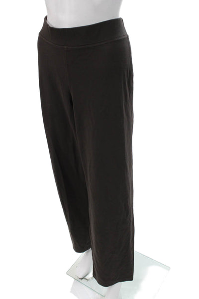 Eileen Fisher Womens Dress Pants Black Polyester Solid Size M