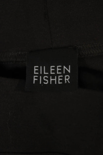 Eileen Fisher Womens Dress Pants Black Polyester Solid Size M