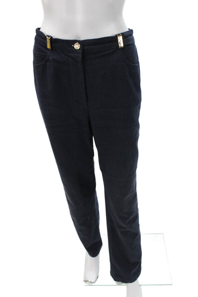 St. John Sport By Marie Gray Unisex Dress Pants Dark Blue Button Size 6
