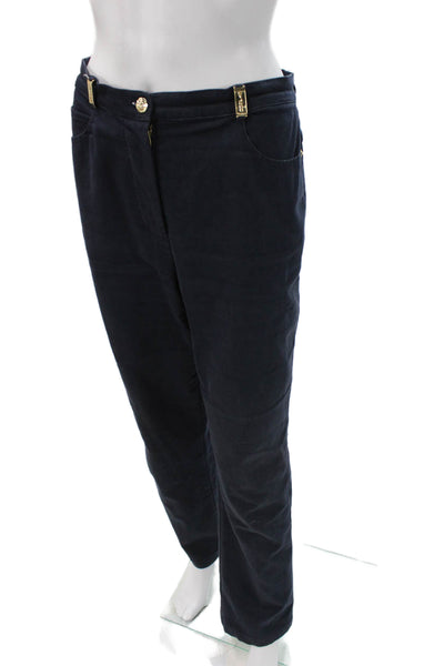 St. John Sport By Marie Gray Unisex Dress Pants Dark Blue Button Size 6