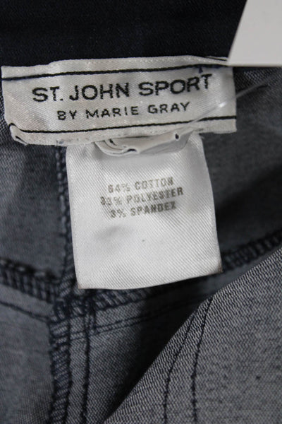 St. John Sport By Marie Gray Unisex Dress Pants Dark Blue Button Size 6