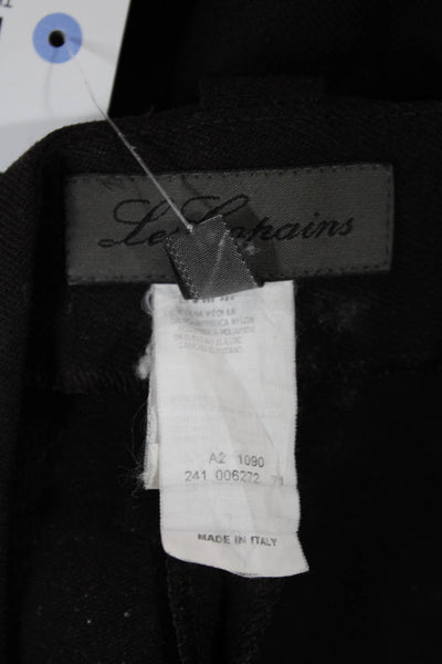 Les Copains Unisex Black Ankle Dress Pants Size 46