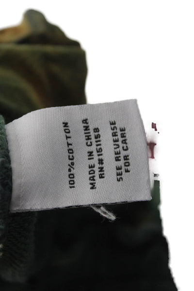 525 Unisex Jogger Sweatpants Green Drawstring Cotton Size XS