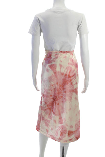Lioness Women Straight Pencil Midi Skirt Pink Size XS