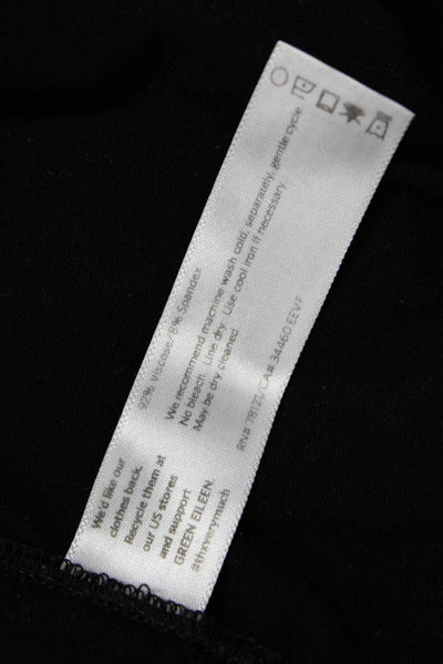 Eileen Fisher Womens Ankle Cropped Black Pants Size PL