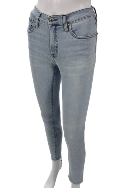 J Crew Womens Light Blue Skinny Ankle Jeans Mid Rise Size 27
