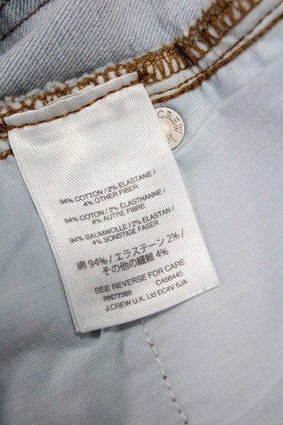 J Crew Womens Light Blue Skinny Ankle Jeans Mid Rise Size 27