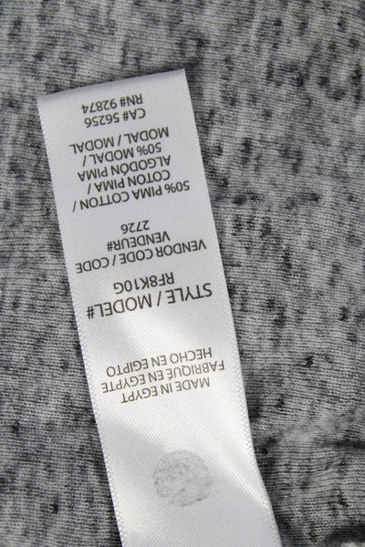 Splendid Women Basic Gray Tank Modal Pima Cotton Round Neck Size S