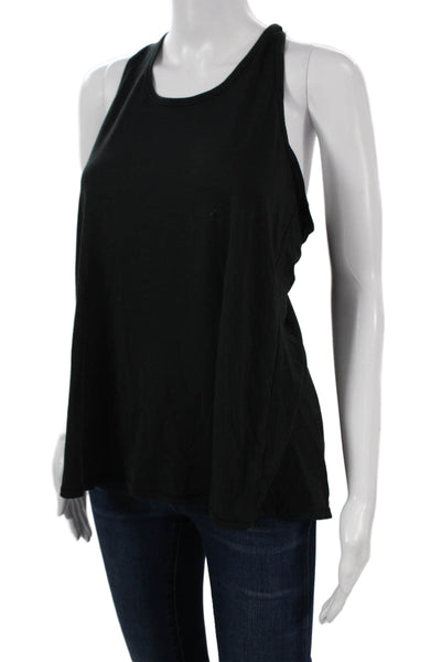 Athleta Womens Black Basic Tank Round Neck Sleeveless Size XS