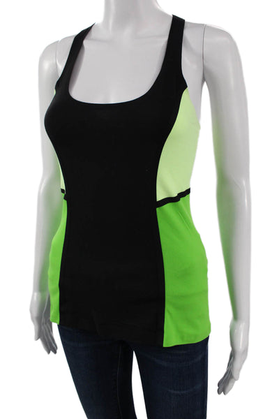 Lululemon Womens Black Sleeveless Square Neck Sports Tank Polyester Size 6