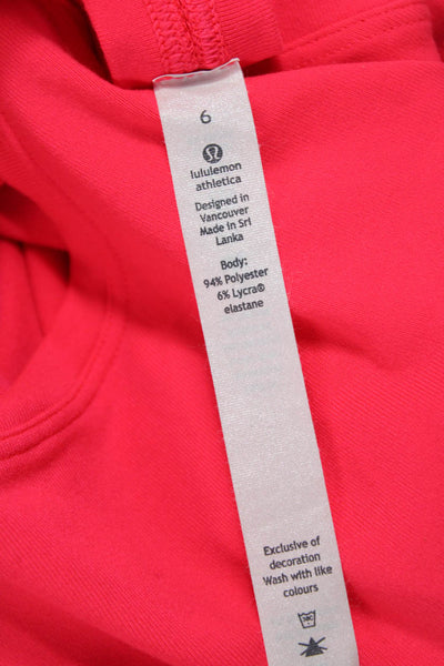 Lululemon Womens Pink Basic Tank Round Neck Size 6