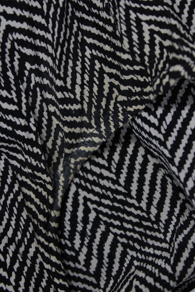 J Crew Womens Sleeveless Silk Herringbone Mock Neck Button Blouse Size 0