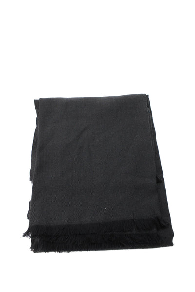 Lululemon Womens Herringbone Print Scarf Black Grey Size One Size