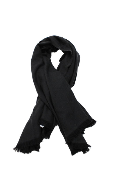 Lululemon Womens Herringbone Print Scarf Black Grey Size One Size