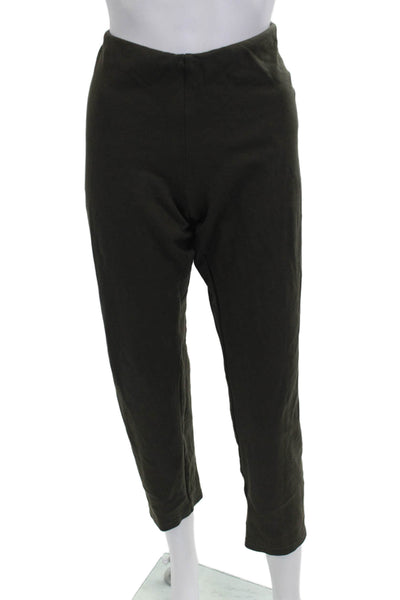 Eileen Fisher Women Cropped Ankle Leggings Green Size PS