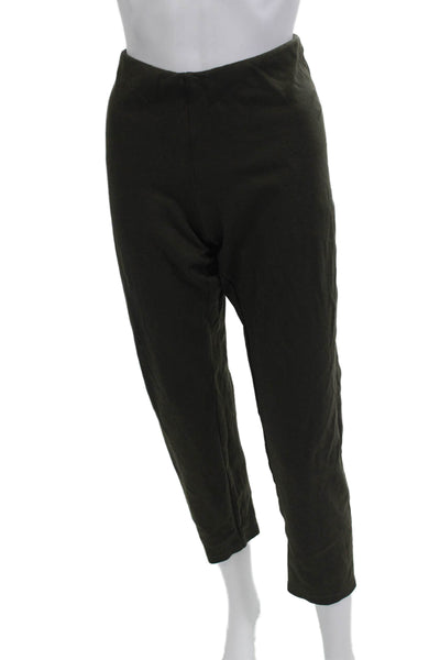 Eileen Fisher Women Cropped Ankle Leggings Green Size PS
