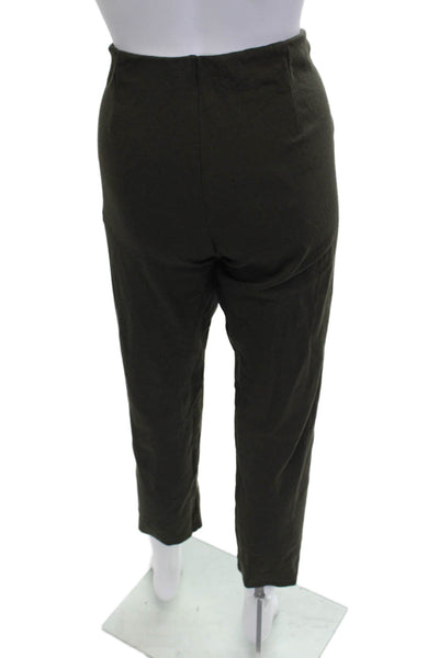 Eileen Fisher Women Cropped Ankle Leggings Green Size PS