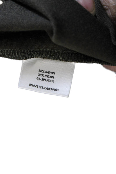 Eileen Fisher Women Cropped Ankle Leggings Green Size PS