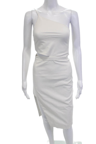 Mason Womens White Bodycon Sheath Dress Sleeveless Size 0