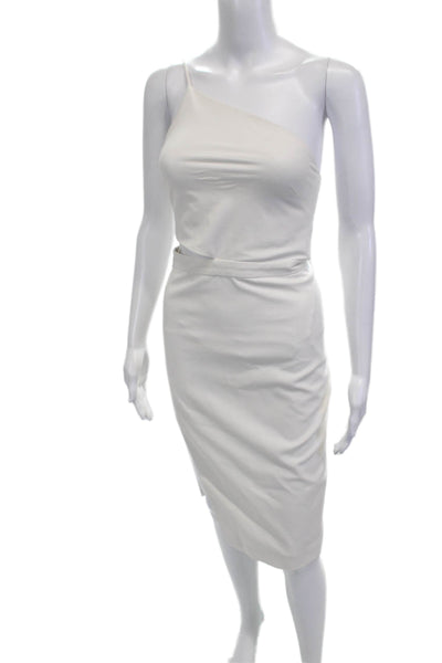 Mason Womens White Bodycon Sheath Dress Sleeveless Size 0