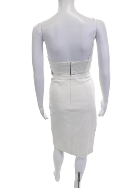 Mason Womens White Bodycon Sheath Dress Sleeveless Size 0