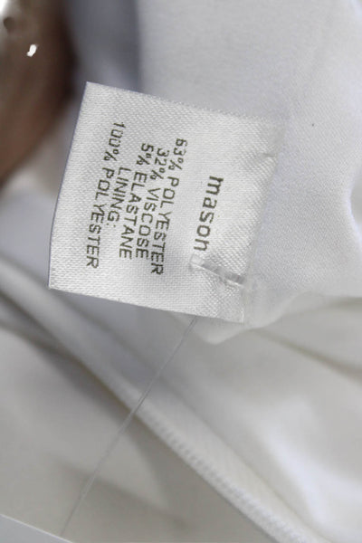 Mason Womens White Bodycon Sheath Dress Sleeveless Size 0