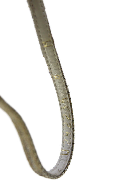 Stuart Weitzman Womens Metallic Ankle Strap High Heeled Sandals Gold Size 8