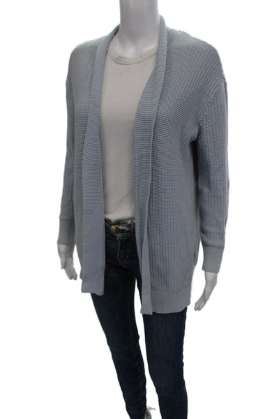 Club Monaco Unisex Cardigan Light Blue 100% Cotton Long Sleeve Size S