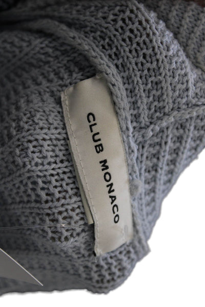 Club Monaco Unisex Cardigan Light Blue 100% Cotton Long Sleeve Size S