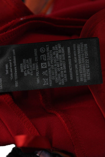 Ted Baker London Women Ankle Dress Pants Red Size 4