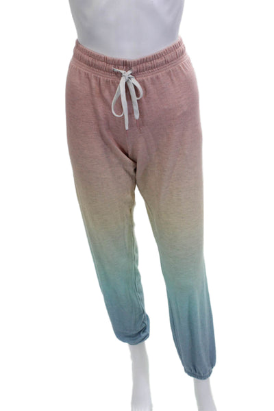 PJ Salvage Womens Crew Neck Long Sleeve Pajama Set Ombre Multicolor Size S M