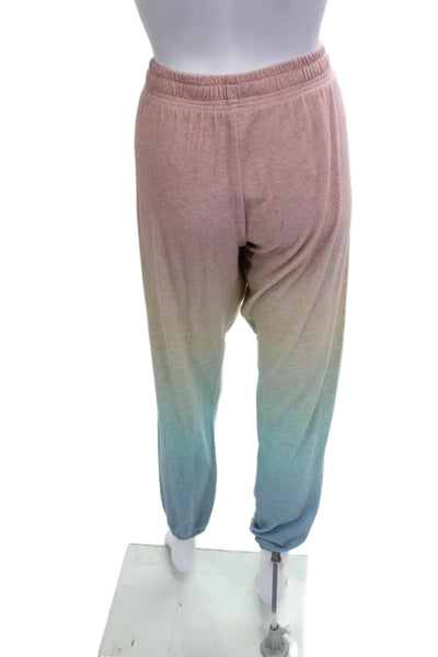 PJ Salvage Womens Crew Neck Long Sleeve Pajama Set Ombre Multicolor Size S M
