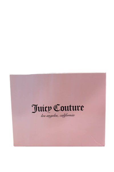 Juicy Couture Womens Suede Pull On Koded Ankle Boots Cognac Brown Size 7