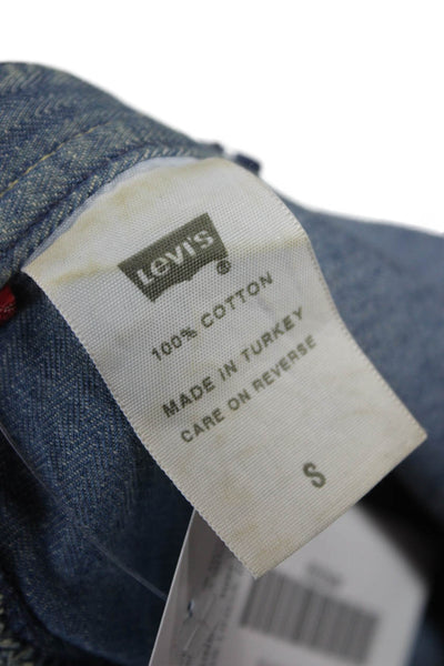 Levi's Womens Halter Neck Sleeveless Cotton Jumpsuit Blue Size S